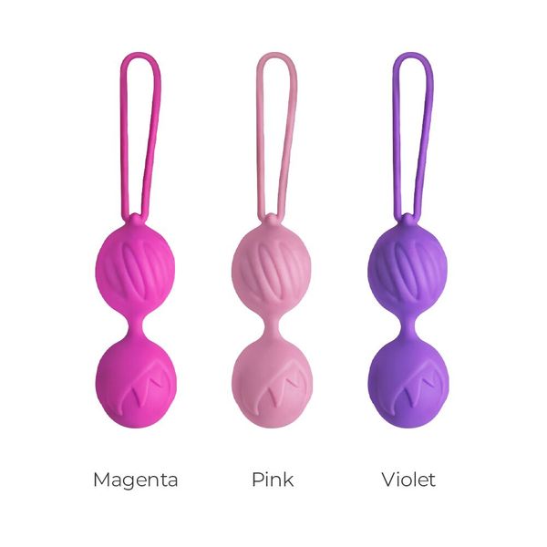 Вагінальні кульки Adrien Lastic Geisha Lastic Balls Mini Violet (S), діаметр 3,4 см, маcа 85 г AD40443 фото