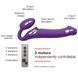 Безремінний страпон з вібрацією Strap-On-Me Vibrating Violet M, діаметр 3,3 см, пульт ДК, регульован SO3825 фото 3