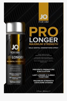 Пролонгувальний спрей System JO Prolonger Spray with Lidocaine (60 мл), не містить мінеральних масел SO4098 фото