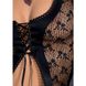 Сорочка-пеньюарчик со шнуровкой VIOLA CHEMISE black L/XL - Passion Exclusive, трусики PS23500 фото 5