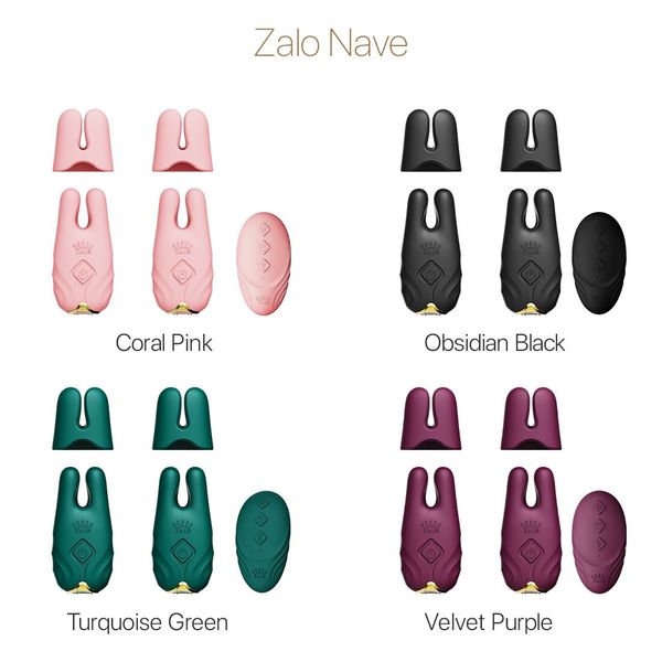 Смарт-вібратор для грудей Zalo - Nave Coral Pink, пульт ДК, робота через додаток SO7491 фото