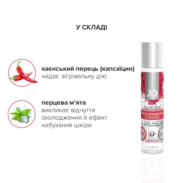 Набір для масажу System JO ALL IN ONE MASSAGE GIFT SET: розігрівальний гель, масажер і свічка SO1517 фото