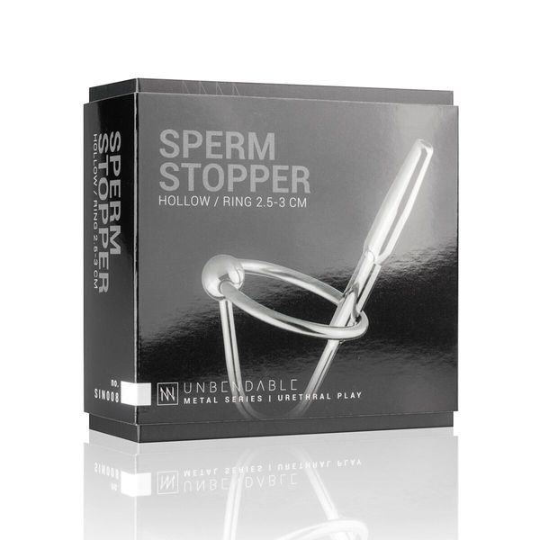 Уретральний стимулятор Sinner Gear Unbendable – Sperm Stopper Hollow Ring, 2 кільця (2,5 см та 3 см) SO4581 фото