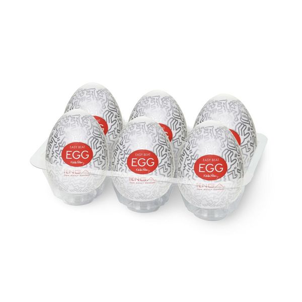 Набір мастурбаторів-яєць Tenga Keith Haring Egg Party (6 яєць) SO1652 фото