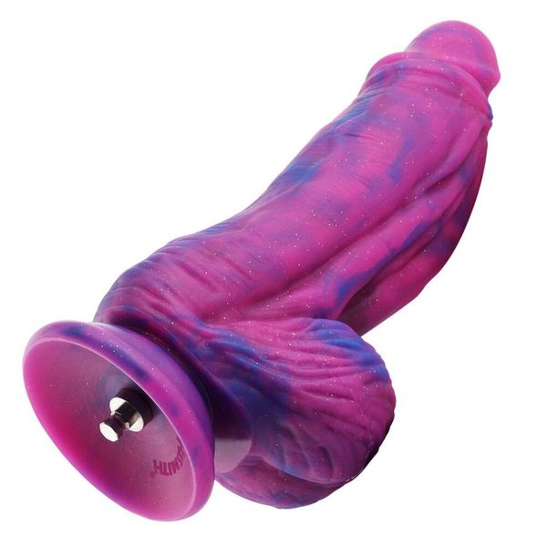 Фалоімітатор для секс-машин Hismith 9.45″ Silicone Fantasy Series Dildo, система кріплення KlicLok SO6214 фото