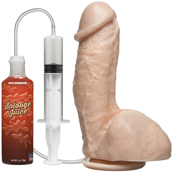 Фалоімітатор, що кінчає Doc Johnson The Amazing Squirting Realistic Cock, ПВХ, діаметр 5,1см SO1973 фото