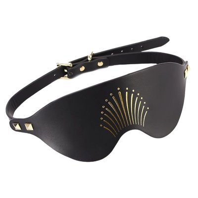 Розкішна маска на очі Zalo Blindfolds Black SO8231 фото