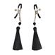 Затискач для сосків Art of Sex - Nipple clamps Black Tassels SO5856 фото 1