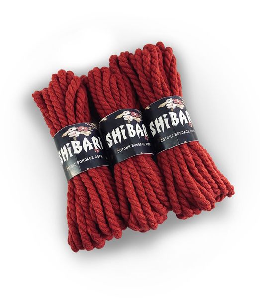 Бавовняна мотузка для шібарі Feral Feelings Shibari Rope, 8 м червона SO4003 фото