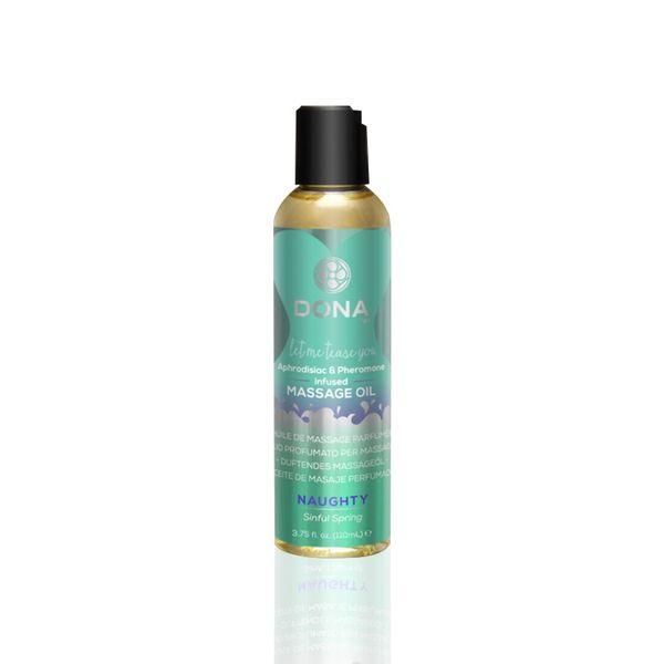 Масажна олія DONA Massage Oil NAUGHTY – SINFUL SPRING (110 мл) з феромонами та афродизіаками SO1691 фото