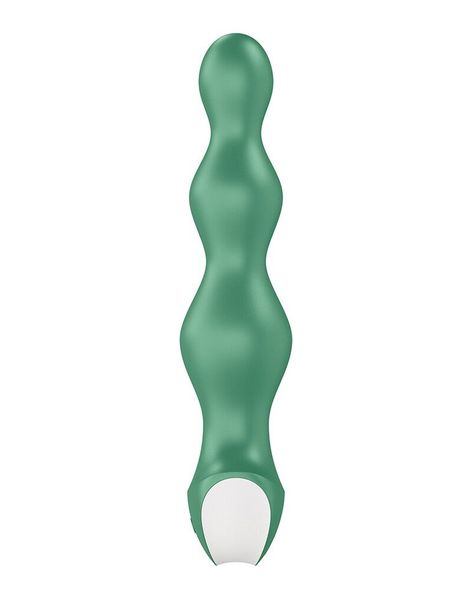 Анальний стимулятор-намистини з двома моторами Satisfyer Lolli-Plug 2 Green SO4926 фото