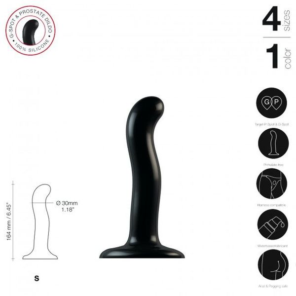 Насадка для страпону Strap-On-Me P&G-Spot Dildo, силікон, розмір S SO4078 фото