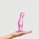 Насадка для страпона Strap-On-Me Dildo Plug Curvy Rose Dragee Metallic M SO7820 фото 1