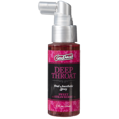 Спрей для мінету Doc Johnson GoodHead DeepThroat Spray - Sweet Strawberry 59 мл для глибокого мінету SO2801 фото