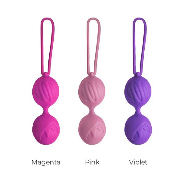 Вагінальні кульки Adrien Lastic Geisha Lastic Balls BIG Violet (L), діаметр 4 см, вага 90 гр AD40293 фото