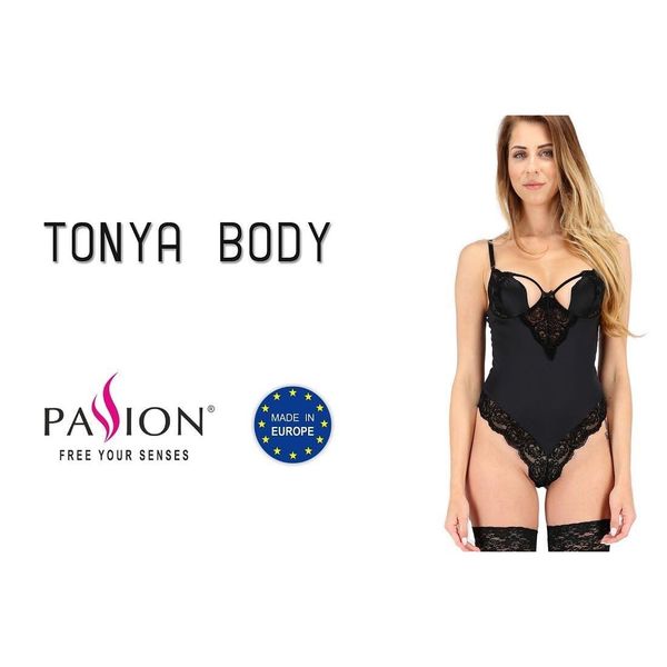 Розпродаж!!! Боді TONYA BODY black L/XL - Passion Exclusive PS24101 фото