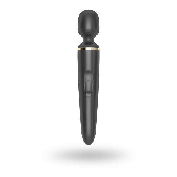 Вібромасажер Satisfyer Wand-er Woman (Black/Gold), водонепроникний, потужний, розмір XXL SO3456 фото