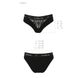 Трусики з широкою гумкою і мереживом Passion PS001 PANTIES black, size XL SO4162 фото 6